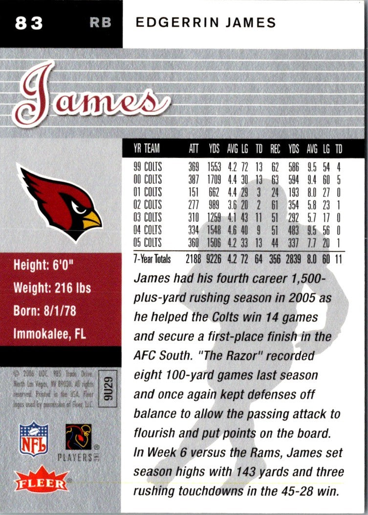 2006 Ultra Edgerrin James