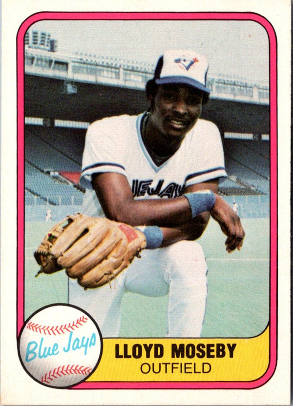 1981 Fleer Lloyd Moseby #421 Rookie