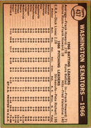 1967 Topps Washington Senators