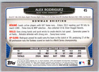 2014 Bowman Alex Rodriguez #45