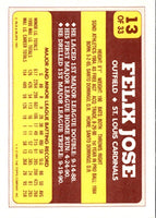 1991 Topps Toys'R'Us Rookies Felix Jose #13