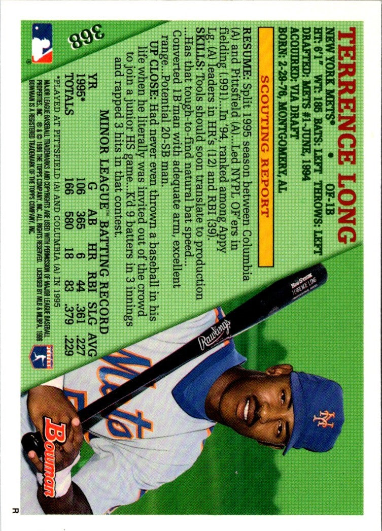 1996 Bowman Terrence Long