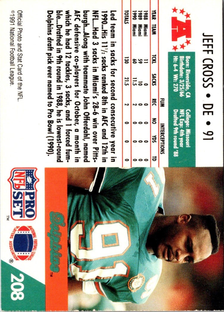 1991 Pro Set Jeff Cross