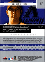2004 Fleer Showcase Brandon Webb #67