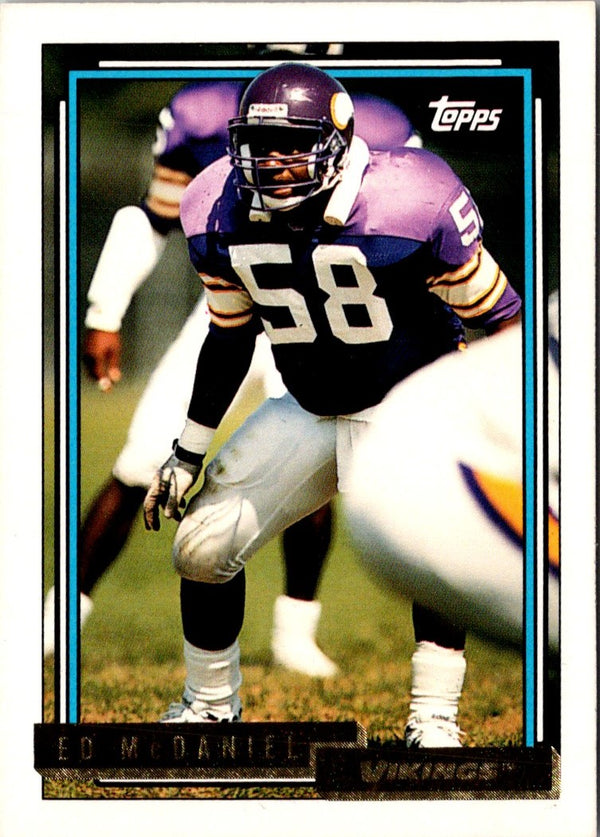 1992 Topps Ed McDaniel #683 Rookie