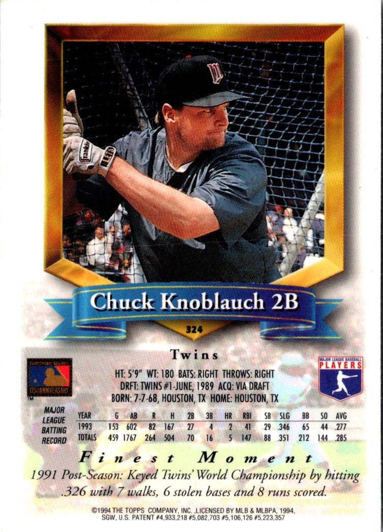 1994 Finest Chuck Knoblauch