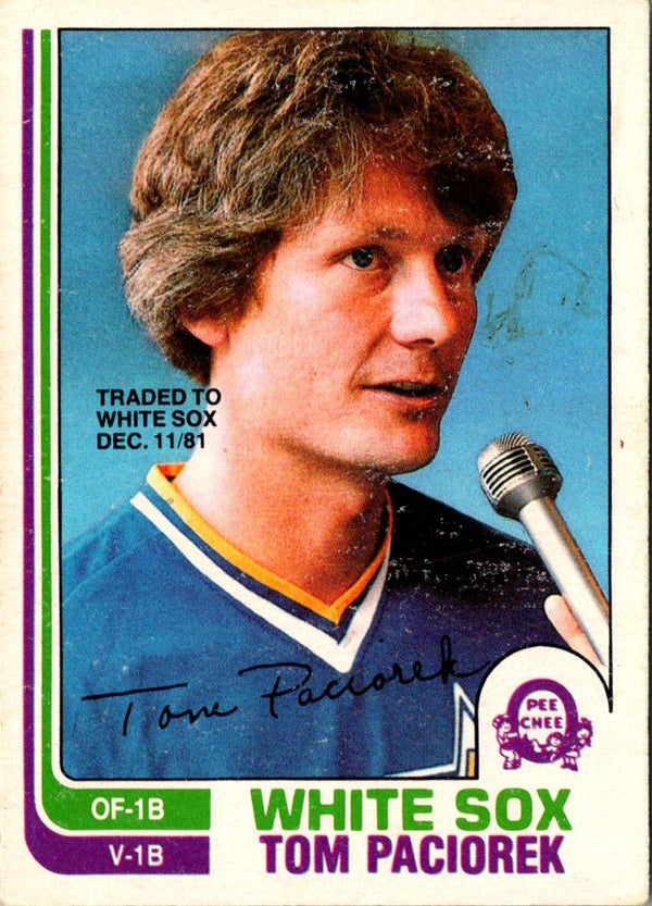 1982 O-Pee-Chee Tom Paciorek #371