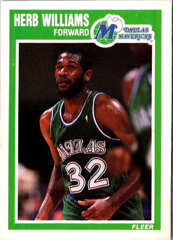 1989 Fleer Herb Williams #37