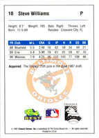 1991 Classic Best Frederick Keys Steve Williams #10