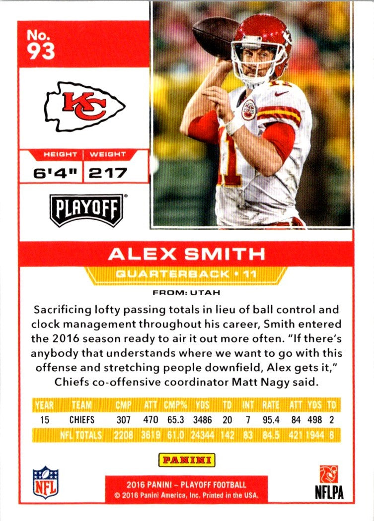 2016 Panini Playoff Alex Smith