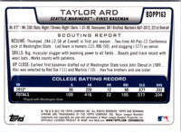 2012 Bowman Draft Picks & Prospects Taylor Ard #BDPP163