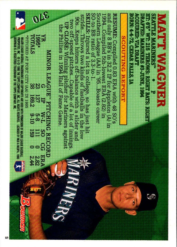 1996 Bowman Matt Wagner