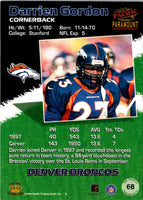 1998 Pacific Paramount Darrien Gordon #68