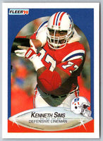 1990 Fleer Kenneth Sims #327