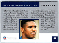 1991 Pro Line Portraits Alonzo Highsmith #122