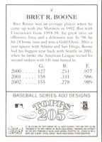2003 Topps 205 Bret Boone #2