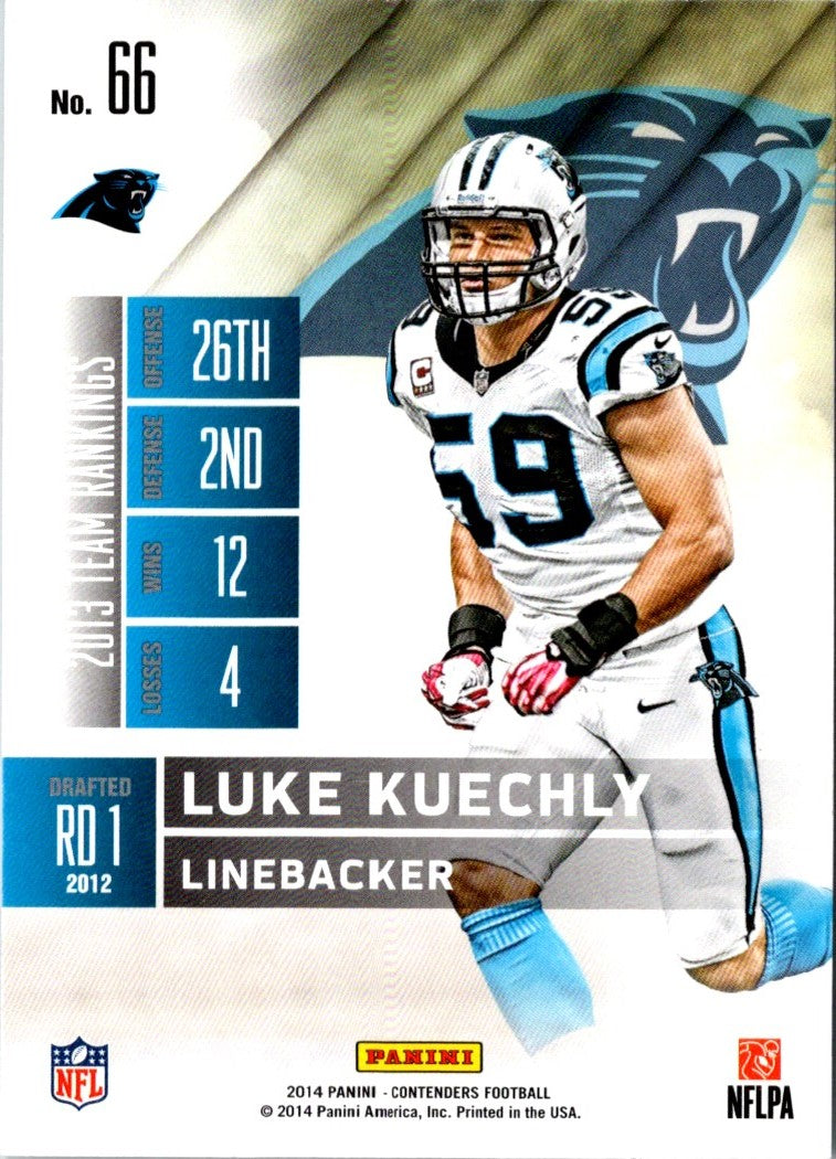 2014 Panini Contenders Luke Kuechly