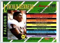 1993 Bowman Football Lincoln Kennedy #160