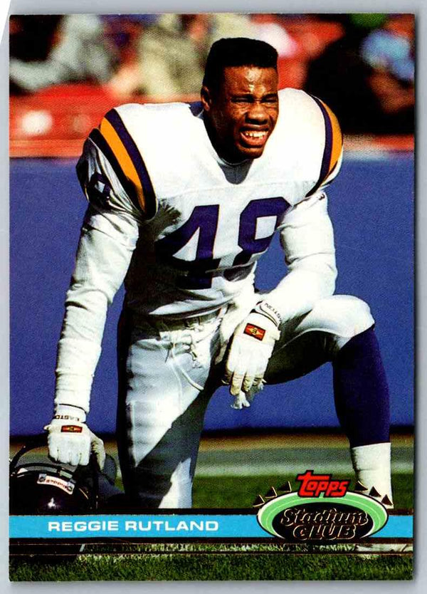 1994 Topps Stadium Club Football Reggie Rutland #365