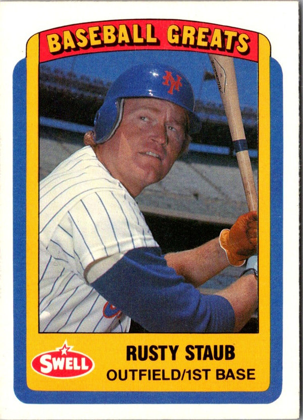 1990 Swell Baseball Greats Rusty Staub #91