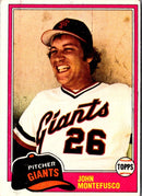 1981 Topps John Montefusco