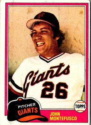 1981 Topps John Montefusco #438