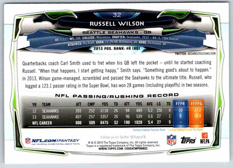 2014 Topps Russell Wilson