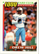 1991 Topps 1000 Yard Club (One Asterisk) Drew Hill