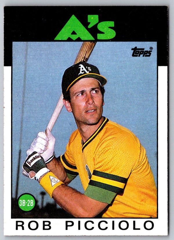 1986 Topps Rob Picciolo #672