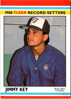 1988 Fleer Record Setters Jimmy Key #22