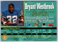 1997 Topps Stadium Club Football Bryant Westbrook #163