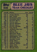 2001 Topps Toronto Blue Jays