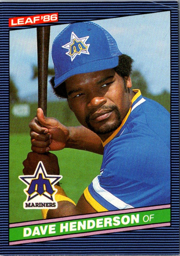 1986 Leaf Dave Henderson #187