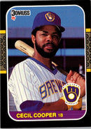 1987 Donruss Cecil Cooper