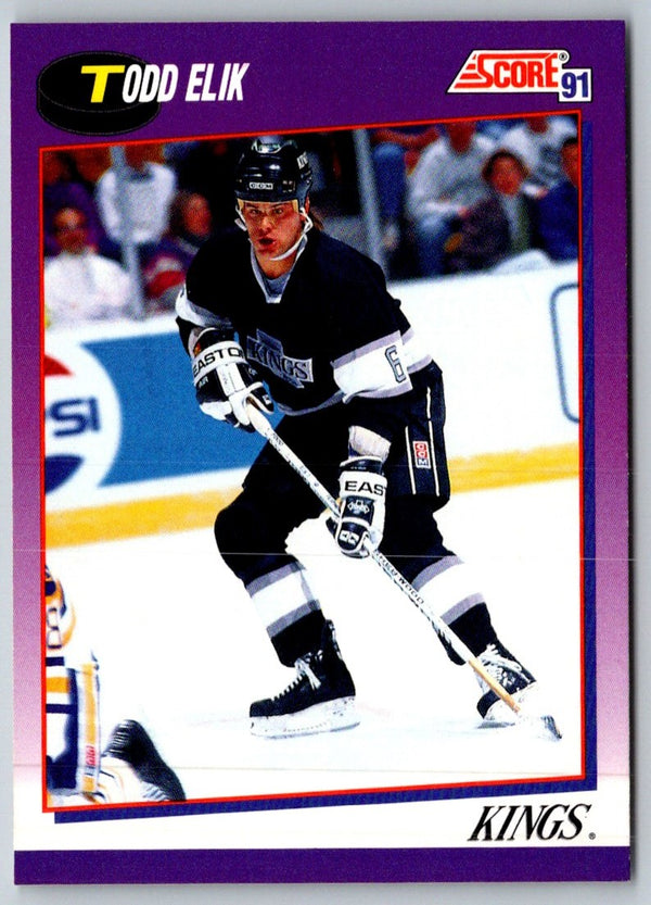 1991 Score Canadian Bilingual Todd Elik #83