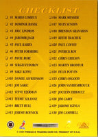 1996 Pinnacle Mint Bronze Checklist #NNO