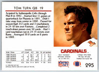 1992 Proset Tom Tupa #295