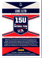 2019 Panini USA Stars & Stripes Base Longevity Luke Leto #64