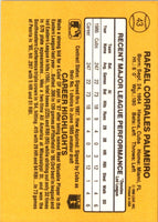 1987 Donruss Rafael Palmeiro #43 Rookie