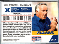 1991 Pro Set John Robinson #207