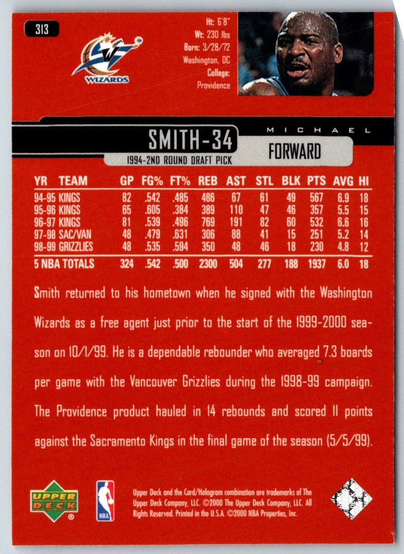 1999 Upper Deck Michael Smith