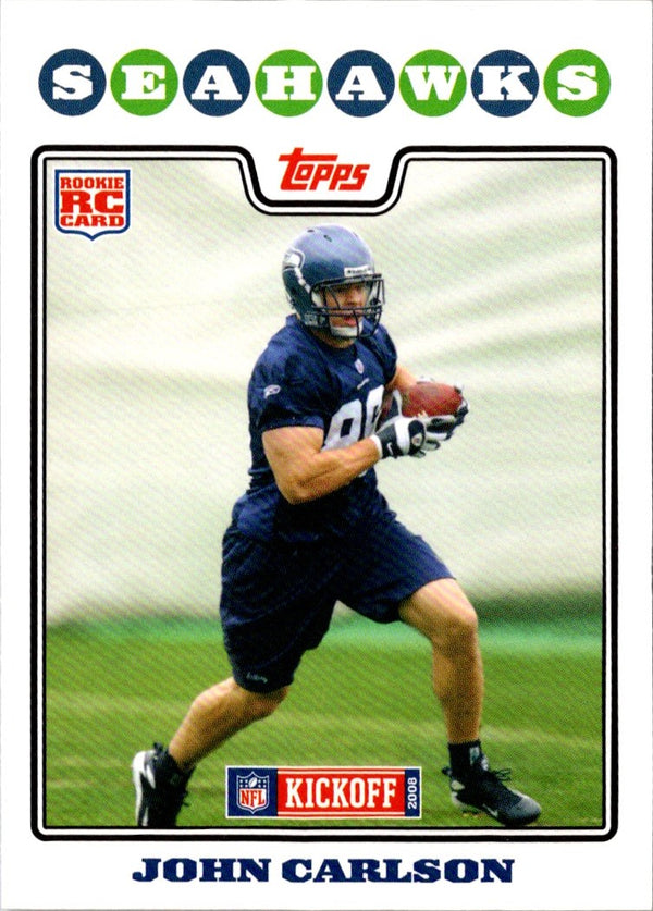 2008 Topps Kickoff John Carlson #209 Rookie