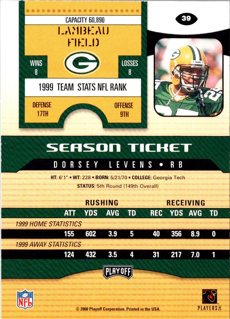 2000 Playoff Contenders Dorsey Levens