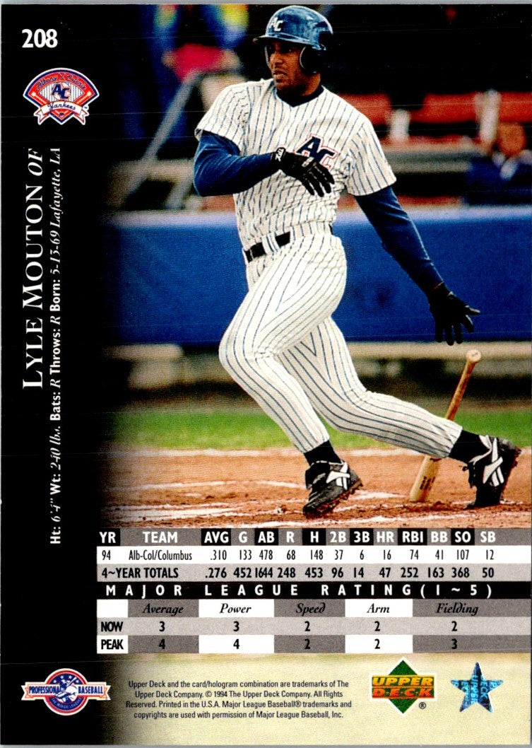 1995 Upper Deck Minors Lyle Mouton