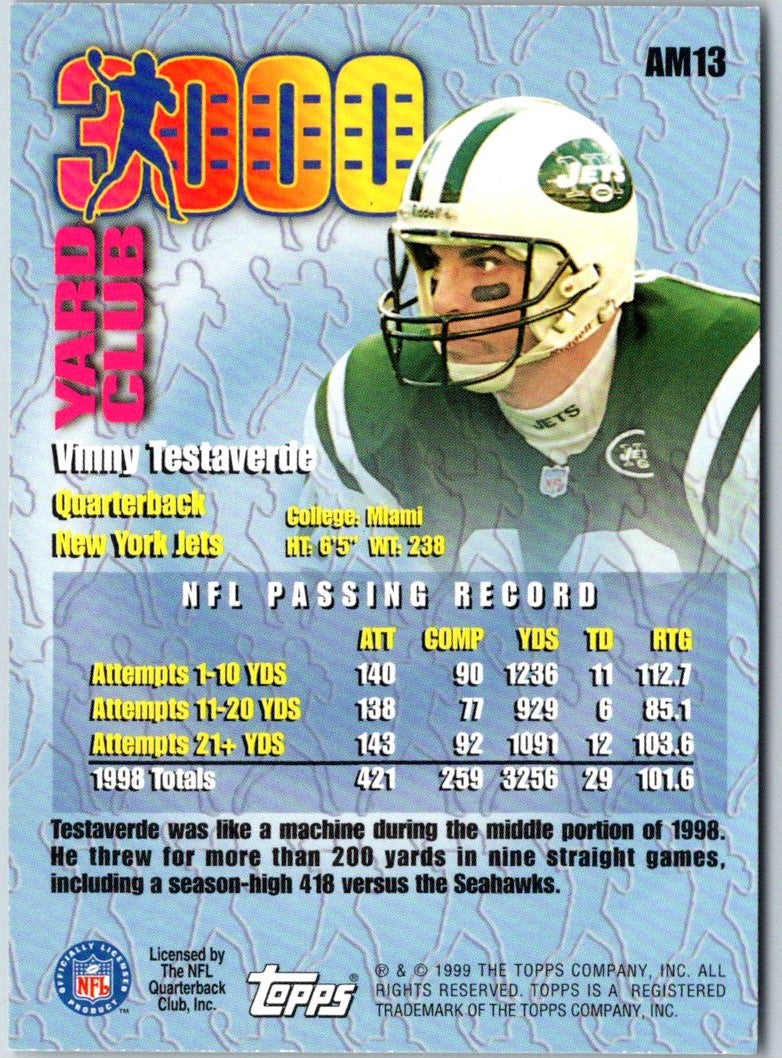 1999 Topps All Matrix Vinny Testaverde