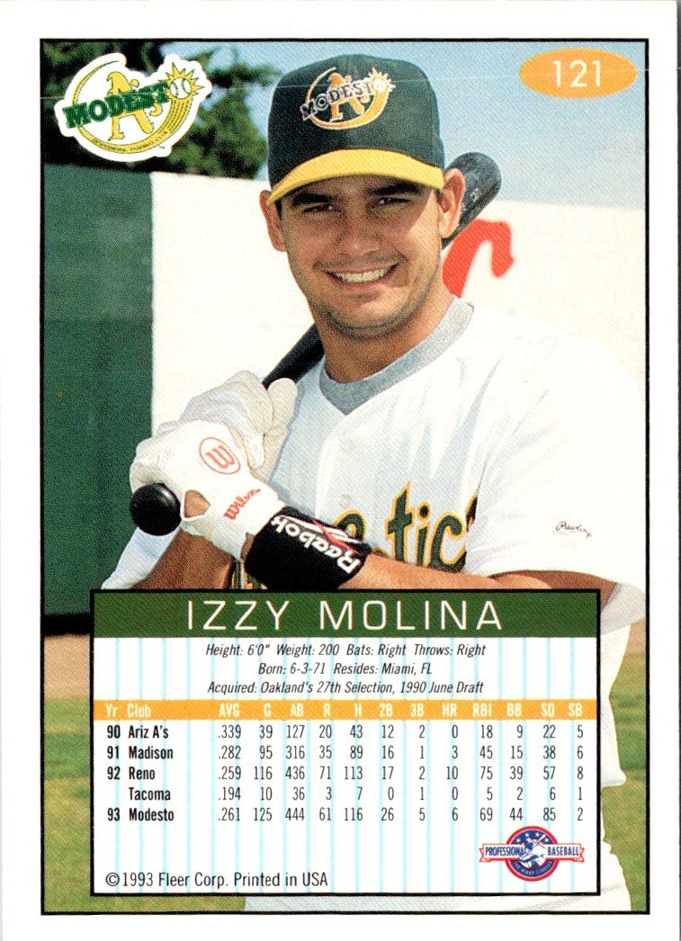 1993 Fleer Excel Izzy Molina