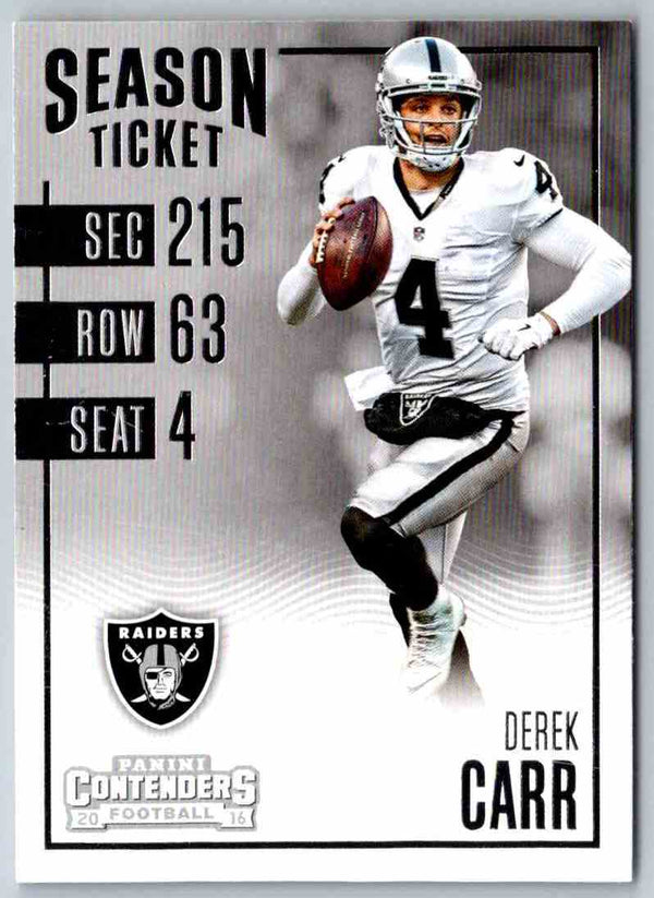 2016 Contenders Derek Carr #71