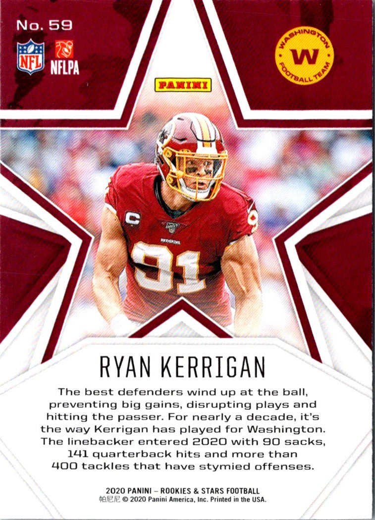 2020 Panini Rookies & Stars Ryan Kerrigan