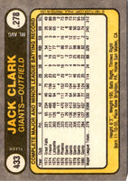 1981 Fleer Jack Clark #433