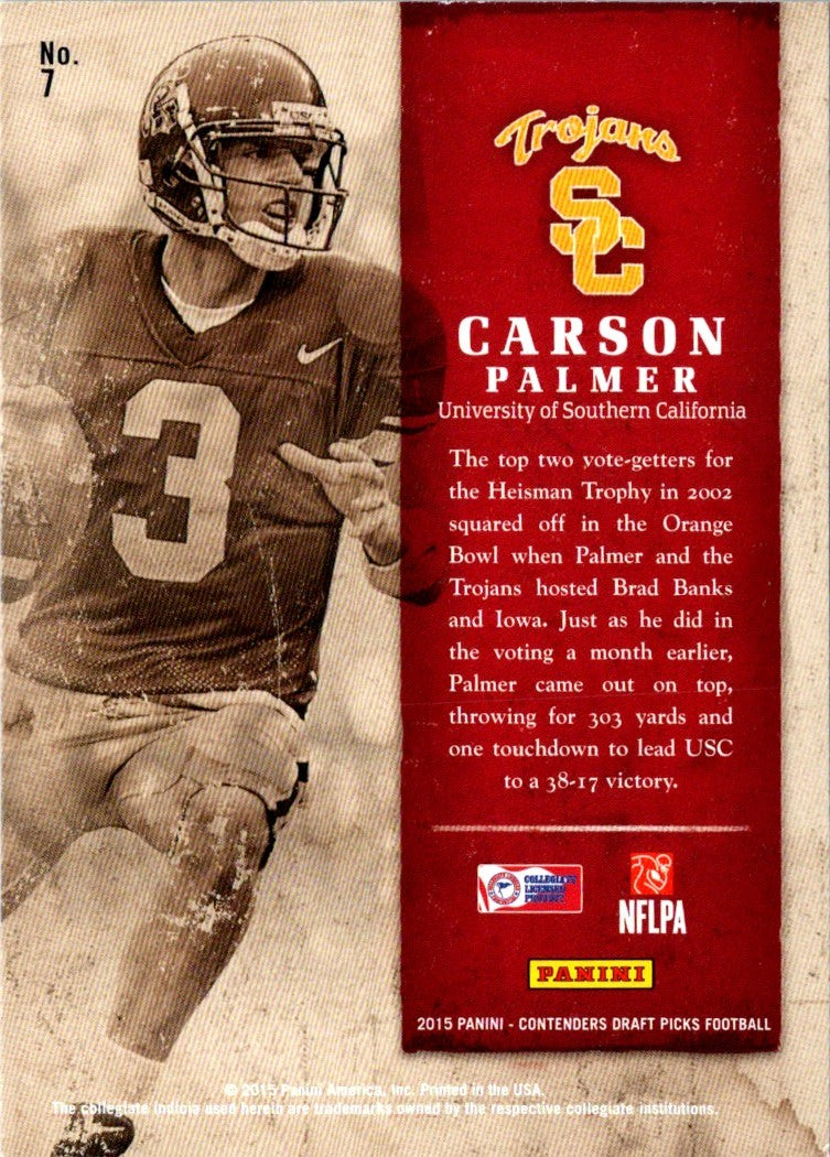 2010 Panini Absolute Carson Palmer